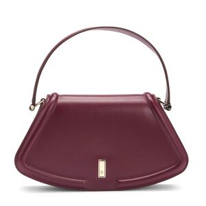 BOSS Leather Ariell Shoulder Bag with Signature Hardware